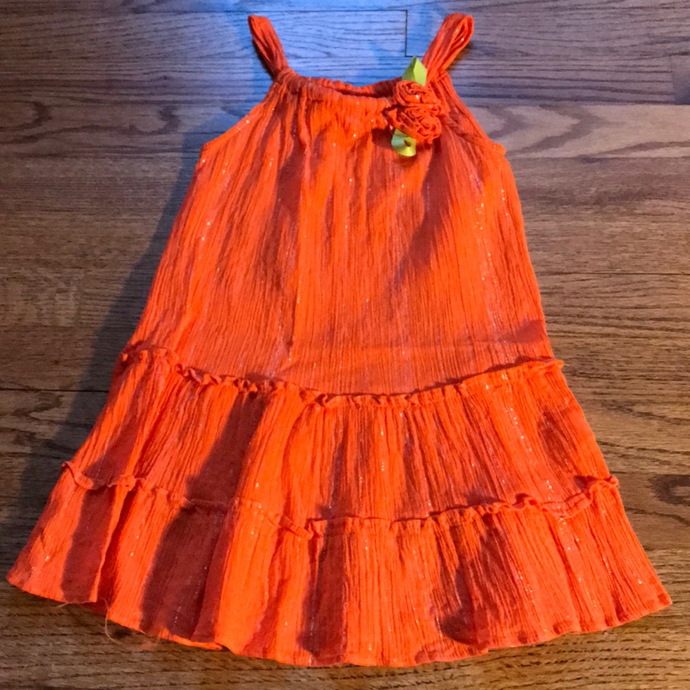 Girls orange sundress